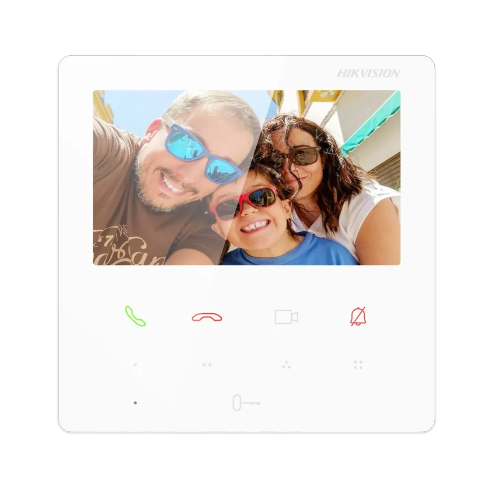 Monitor para Videoporteiro Hikvision Value 4.3" TFT TCP/IP, WiFi, SIP Branco
