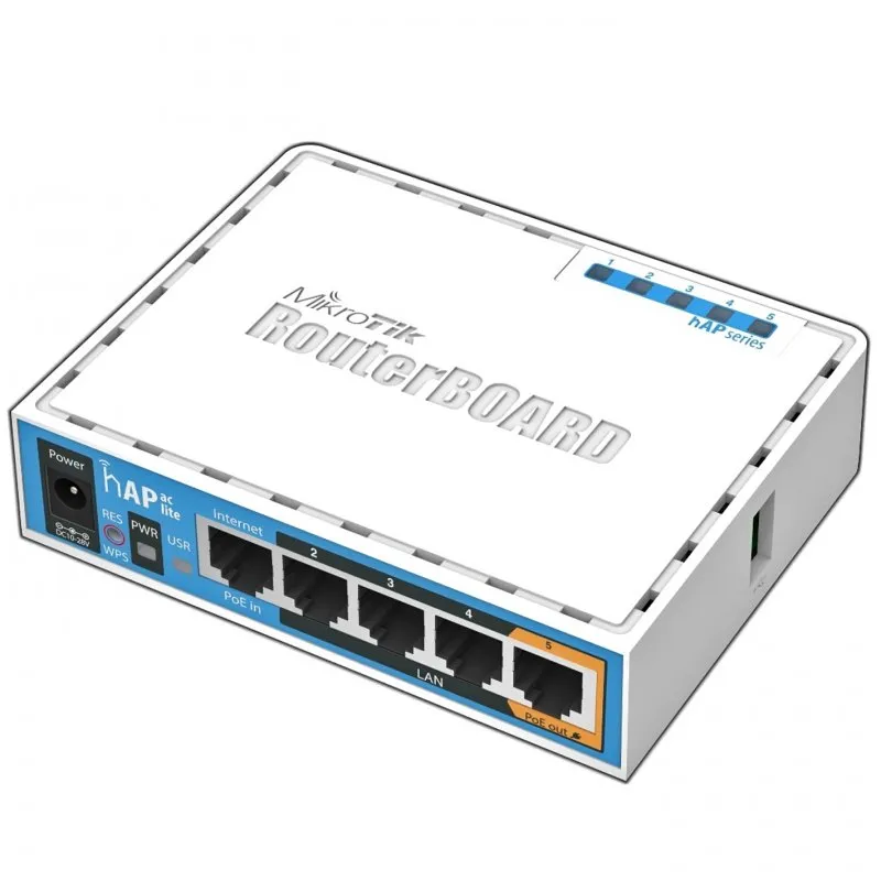 Access Point Mikrotik hAP ac lite AC750 Branco (RB952UI-5AC2ND)