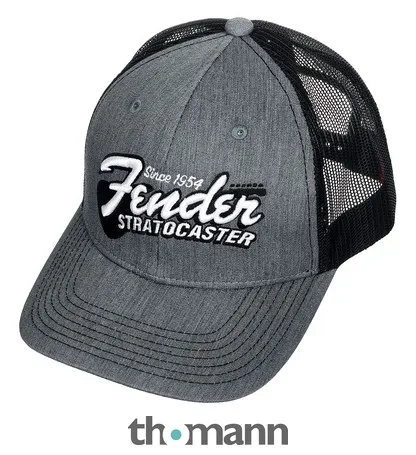 Fender Strat Guitar Hat Heather Grey