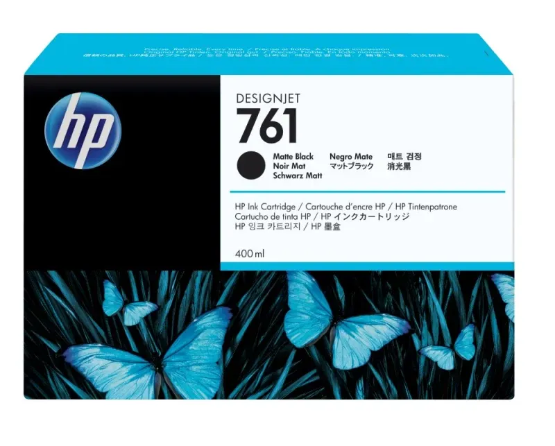 HP 761 400-ml Matte Black Designjet Ink Cartridge