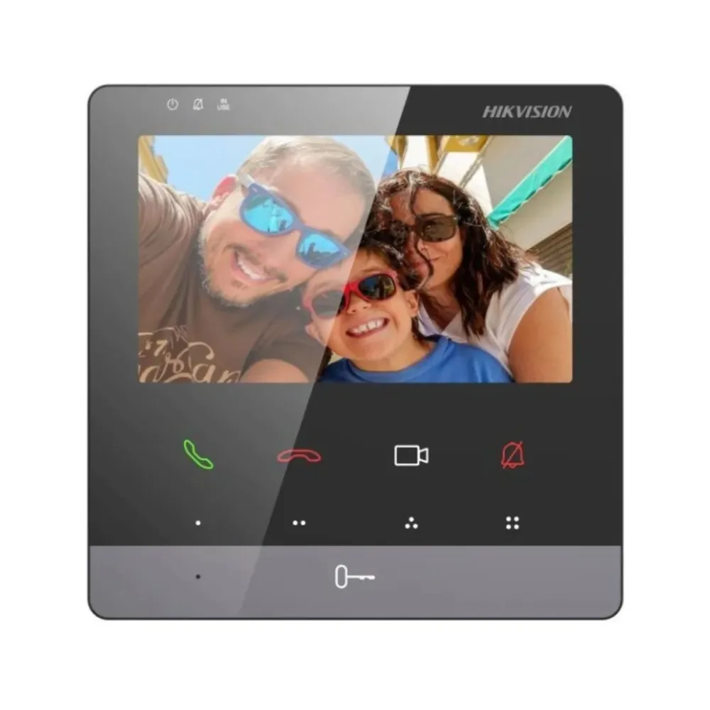 Monitor para Video Porteiro Hikvision 2 Fios 4.3" TFT Preto - DS-KH7100EY-WE2