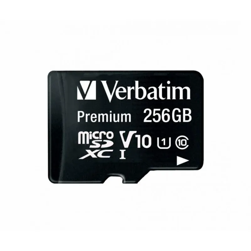 Cartão de memória Verbatim Premium U1 MicroSDXC 256 GB Classe 10 UHS-I