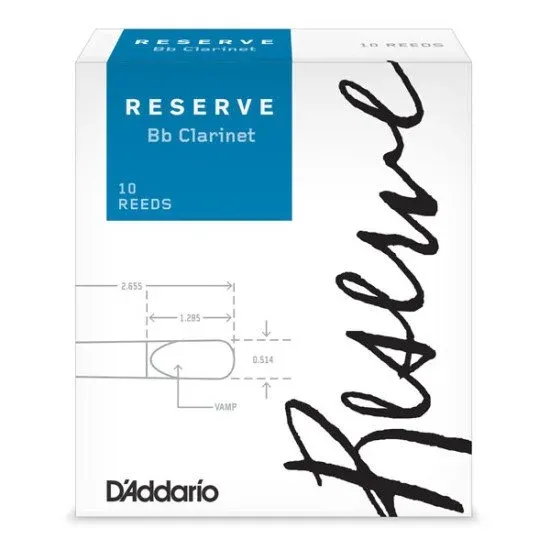 Daddario Reserve Clarinete Bb 3.5+ (10 Un)