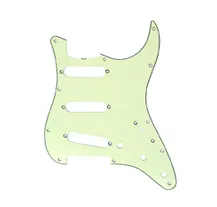 Pickguard Fender Strat 11 Hole S/S/S Configuration 3-Ply Mint Green