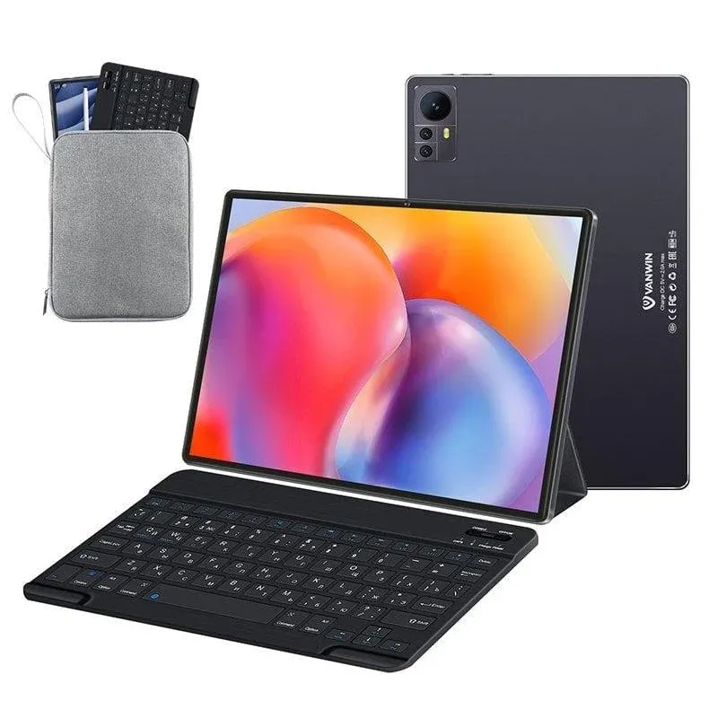 Tablet Vanwin S39 LTE 4G 10,1" 4GB 64GB Preto con Teclado e Stylus Pen