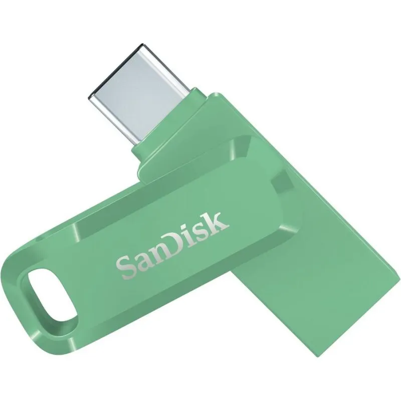 Pen Drive Pen USB SanDisk Ultra Dual Drive Go 256GB USB Type-A e Type-C verde