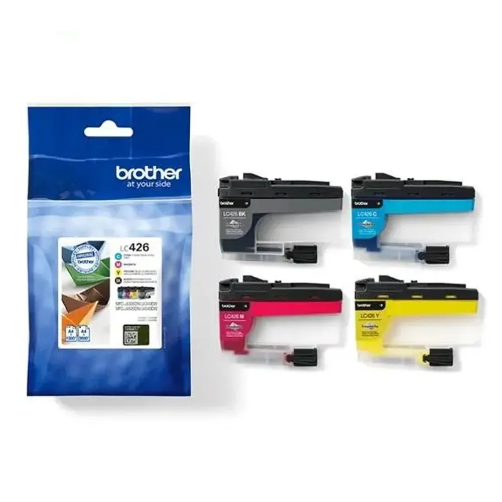 Pack 4 Tinteiros Originais Brother LC426 CMYK - LC426VAL