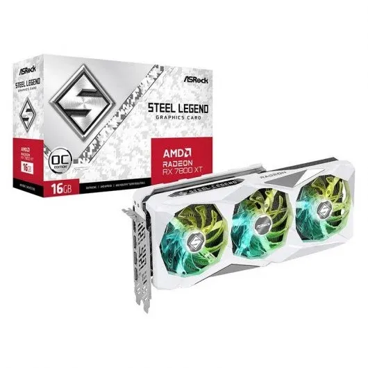 Placa Gráfica Asrock Radeon RX 7800 XT Steel Legend OC 16GB GDDR6