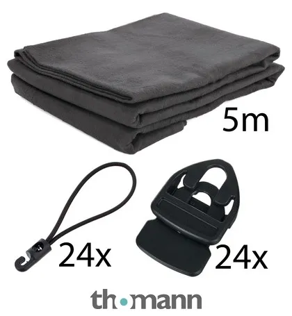 Stairville Molton Set Black 5x3m