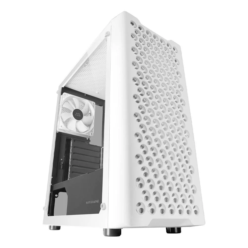 Caixa ATX Mars Gaming MC-IPRO Professional Tempered Glass Branca