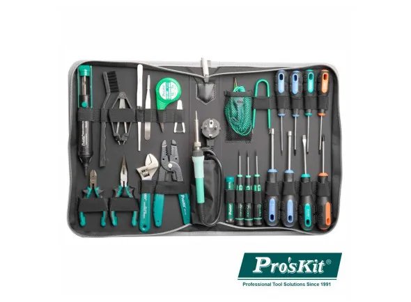 PROSKIT Mala Ferramentas Profissional P/ Pc 28 Peças