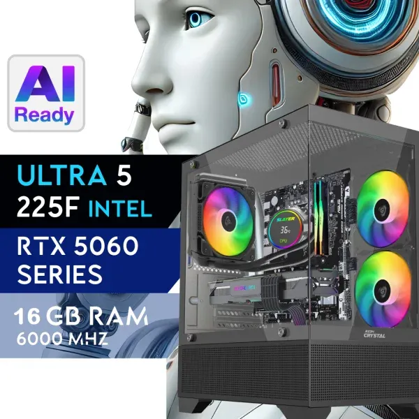 PC Gaming RAPTOR-56U5V2 - U5 225F | RTX5060 8GB | 16GB | SSD 512