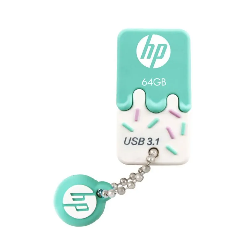 Pen Drive HP X778W 64GB USB 3.1 Verde/Branco