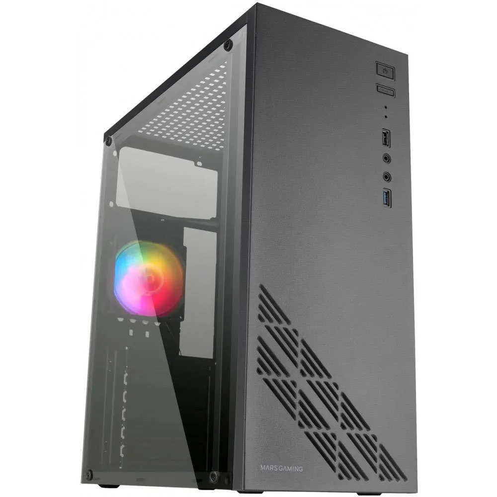 Caixa ATX Mars Gaming MC100 RGB Preta