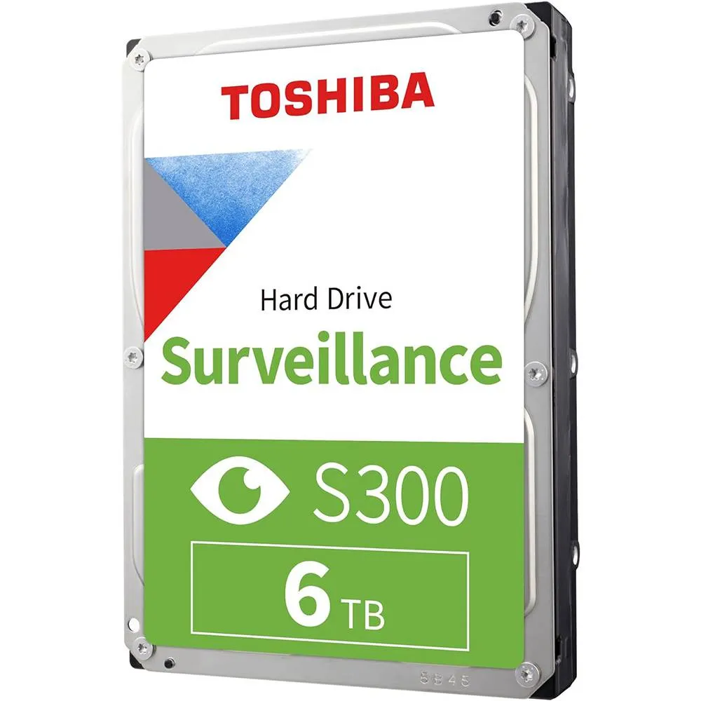 Disco Rígido 3.5 Toshiba S300 6TB 5400RPM 256MB Cache 184MB/s SMR Air SATA 6Gb/s - Bulk