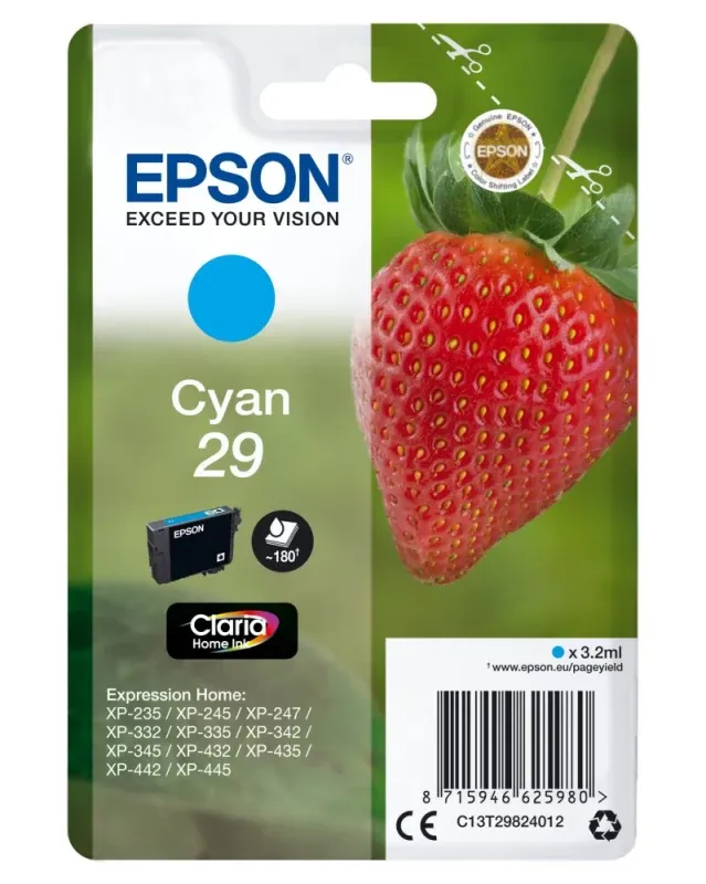Tinteiro EPSON 29 Original Ciano