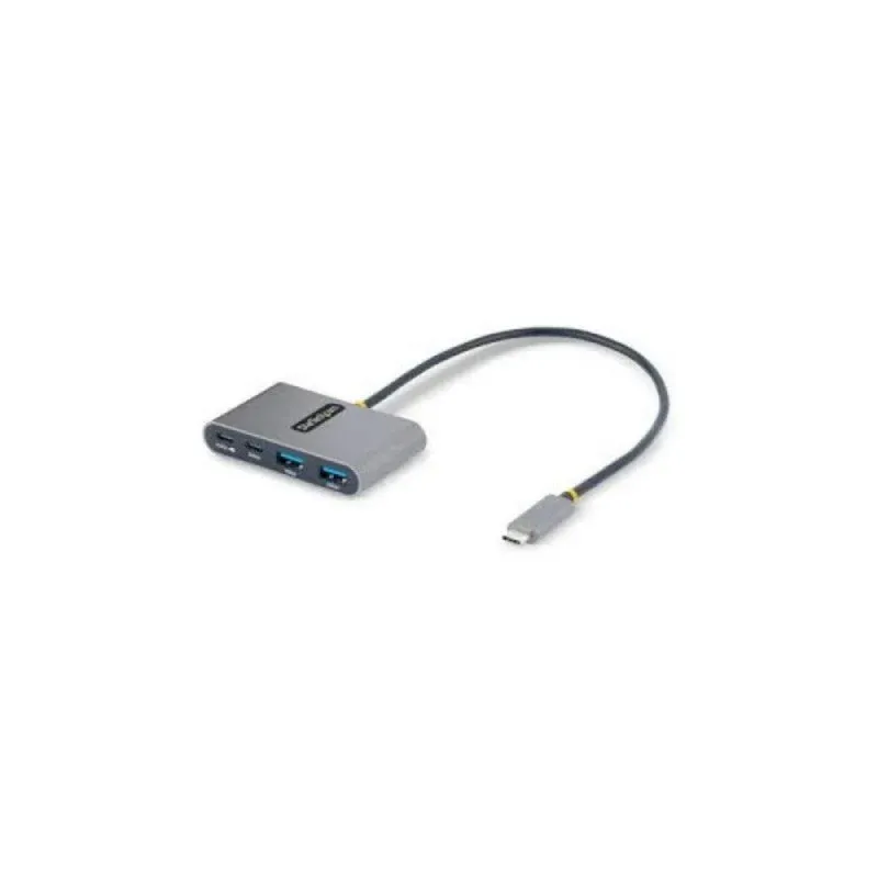 Hub USB-C StarTech.com 4 Portas 100W Power Delivery Cinzento 5Gbps USB 3.2 Gen 1