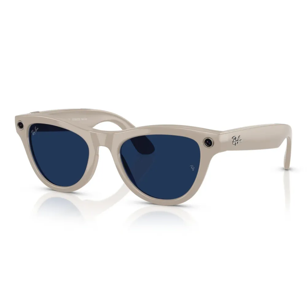 Óculos Inteligentes Ray-Ban Meta Skyler Gen 1 Transparente/Safira M 52-20