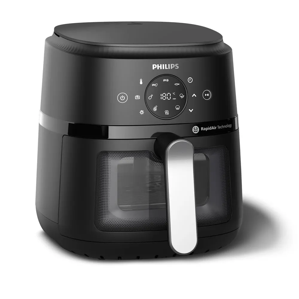 Fritadeira Air Fryer Série 2000 NA221/00 4.2L 1500W (Preto/Prateado) - PHILIPS