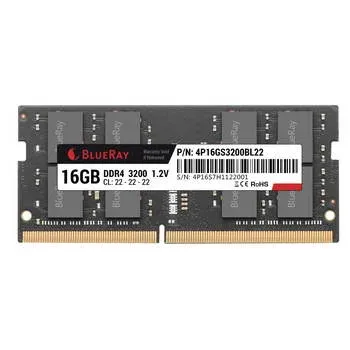 Memória RAM BlueRay SO-DIMM 16GB (1x16GB) DDR4 3200 Cl22