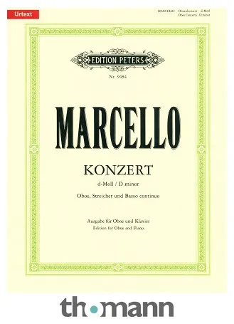 Edition Peters Marcello Concerto d-moll Oboe