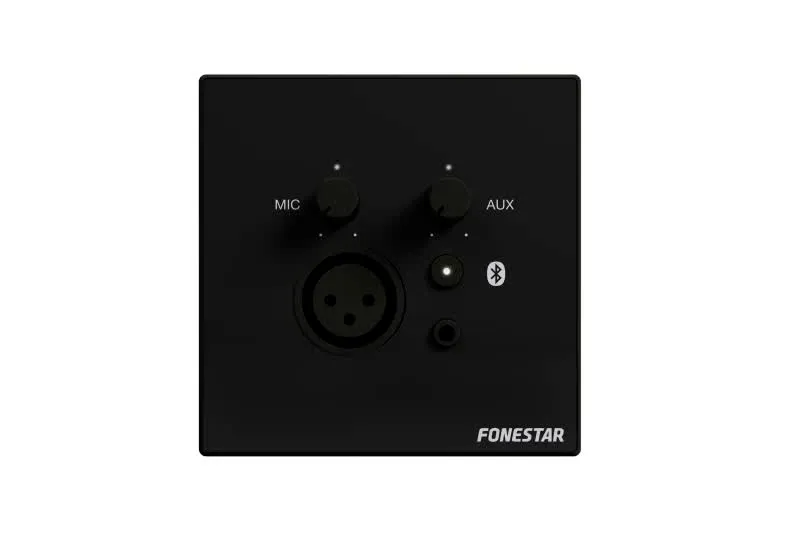 Mixer de Áudio de Parede Preto