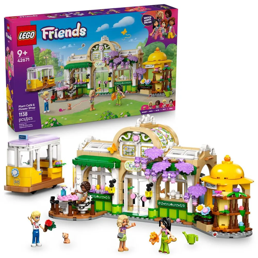LEGO Friends: Café das Plantas e Loja de Flores | Idades 9+ | 1138 Peças | Item 42671