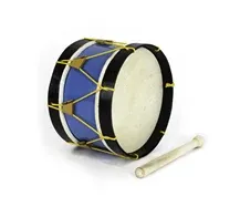 Bombo Tradicional Adamastor PLX10 Azul/Aro Preto 24cm
