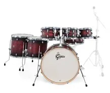 Gretsch Drums Catalina Maple 7-piece CM2-E627 Satin Deep Cherry Burst