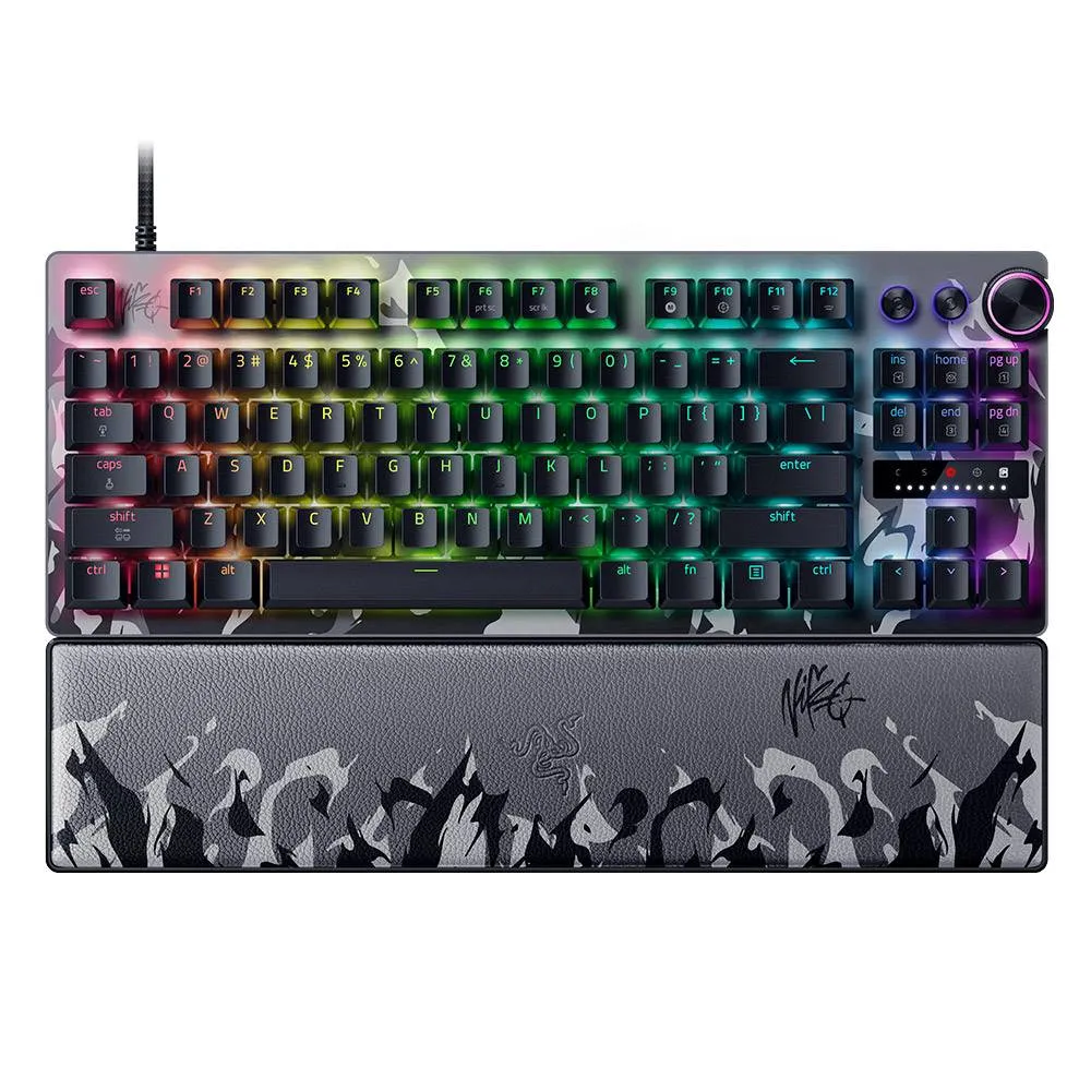 Teclado Mecânico Razer Huntsman V3 Pro Tenkeyless 8KHz Analog Optical Switches Gen-2 US Niko Collection Edition