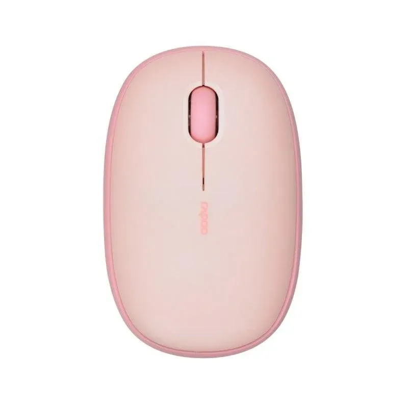 Rato Rapoo M660 Silent Bluetooth Multi-Mode 1300 DPI Rosa Botões Silenciosos