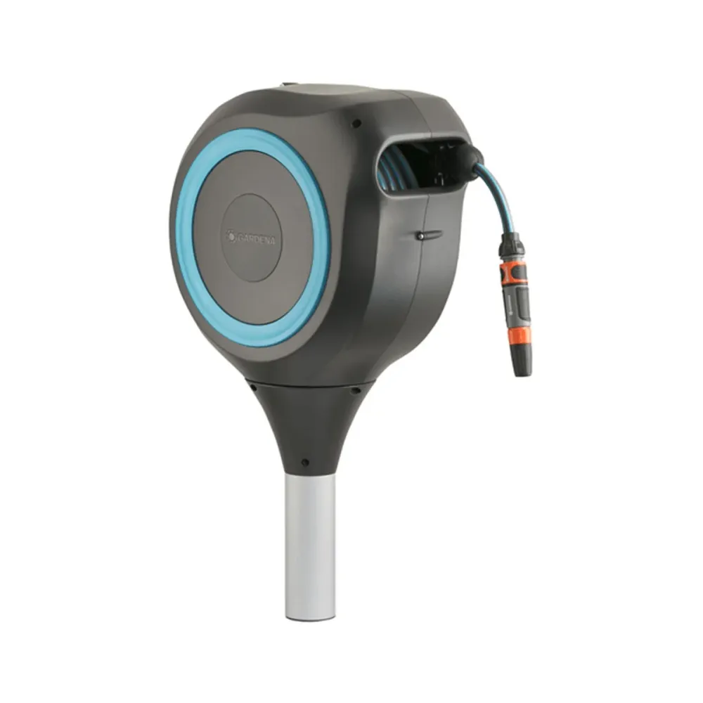 Enrolador de mangueira automático Gardena RollUp M 20m Azul