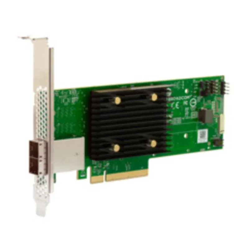 Placa de Rede Broadcom HBA 9500-8e PCIe SAS NVMe Full-height Low-profile