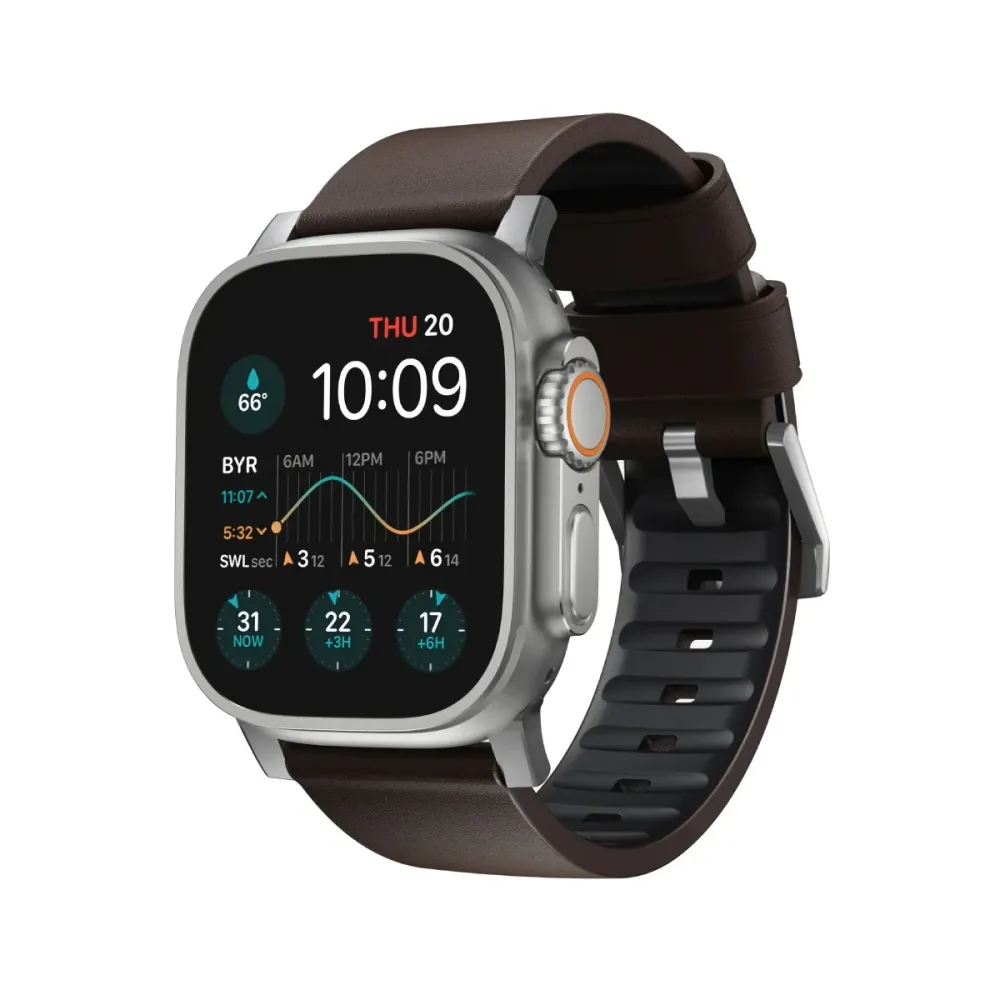 Bracelete Nomad Active Pro Apple Watch 46mm Castanho/Cinza