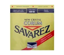 Jogo Cordas Guitarra Clássica Savarez 500CR Corum New Cristal Tensão Normal
