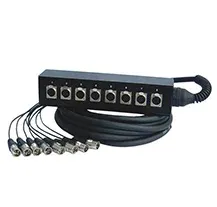 Cabo Multicore PowerAcoustics 2126 10mts 8XlrM/8XlrF Stagebox