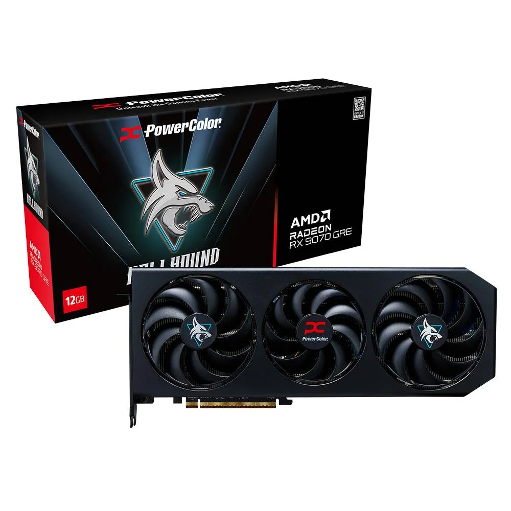Placa Gráfica Powercolor AMD Radeon RX 9070 GRE RDNA 4 Hellhound 12GB GDDR6