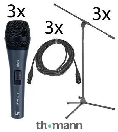 Sennheiser E835-S 3Pack Bundle