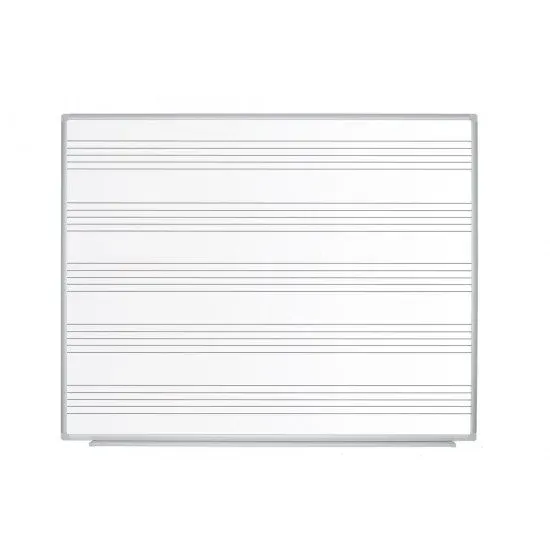 Bi Office QUADRO PAUTADO Maya Music Lessons Enamel WHITEBOARD 120x120 CR1729170