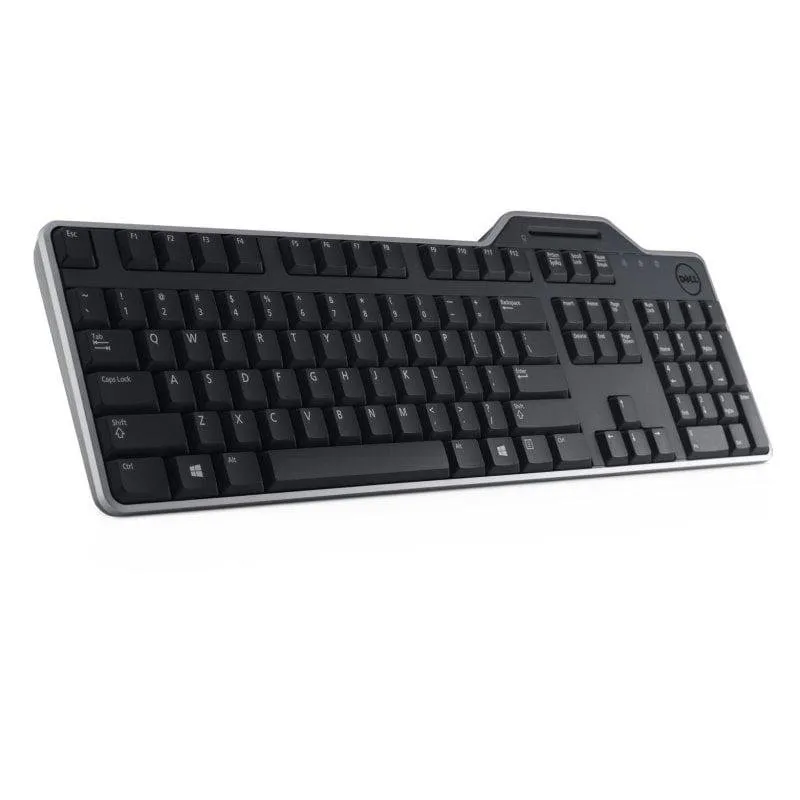 Teclado Dell KB813 membrana com leitor de cartão inteligente Layout US preto