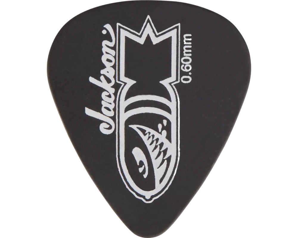 Jackson 451 Skull Picks, Black, Thin/Med .60mm (12 uds.)