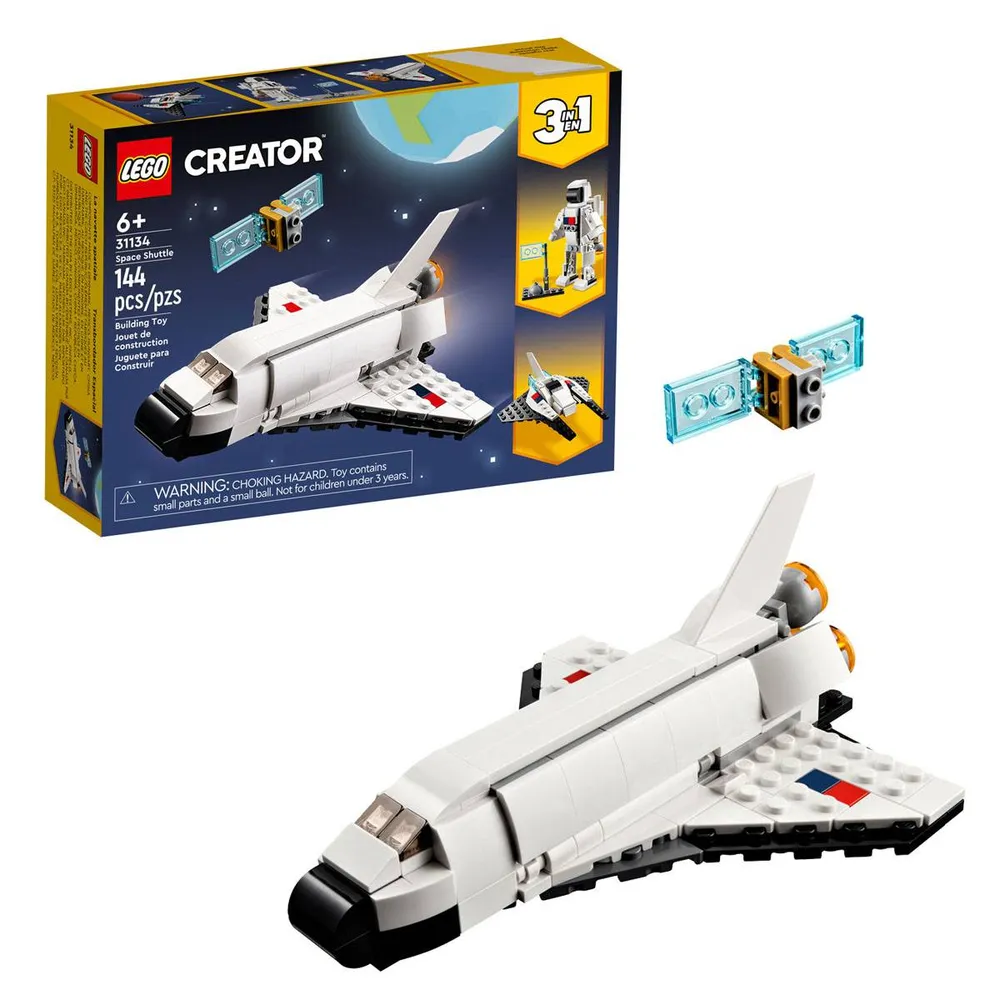 LEGO Creator 3-in-1: Vaivém Espacial | Idades 6+ | 144 Peças | Item 31134