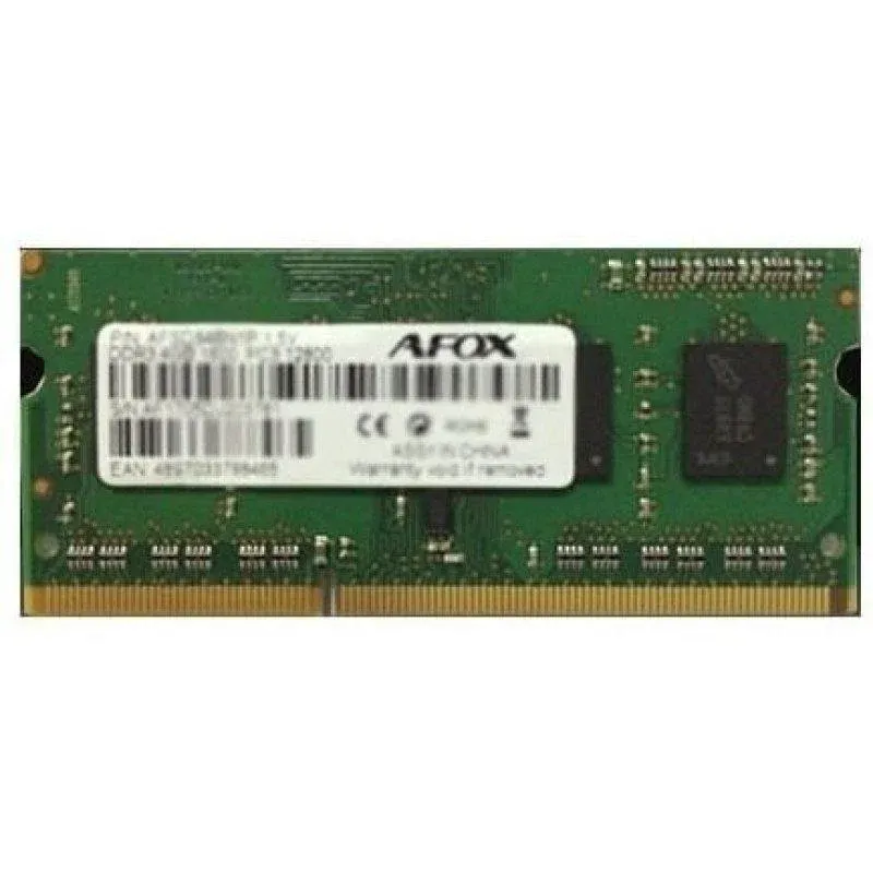 Memória RAM Afox AFSD38BK1L 8GB 1x8GB DDR3L 1600MHz SO-DIMM 204-pin 1,35V