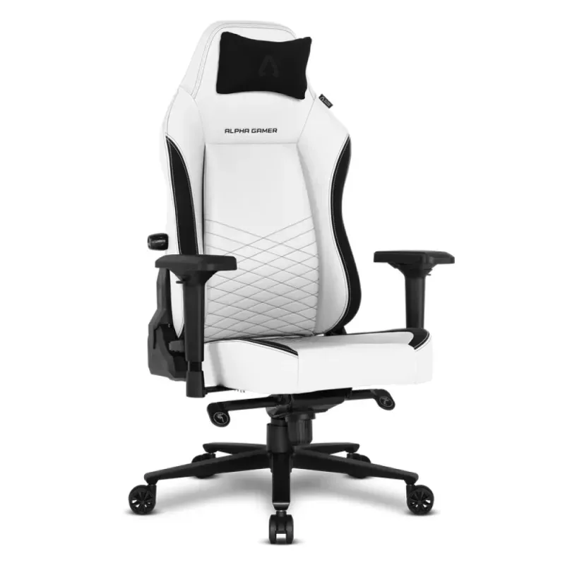 Alpha Gamer Alegra PU Leather White / Black V2 - Cadeira gaming