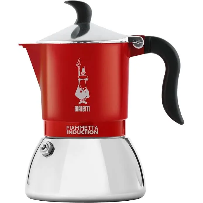 Cafeteira Italiana Bialetti Fiammetta Inducti Vermelho 4T