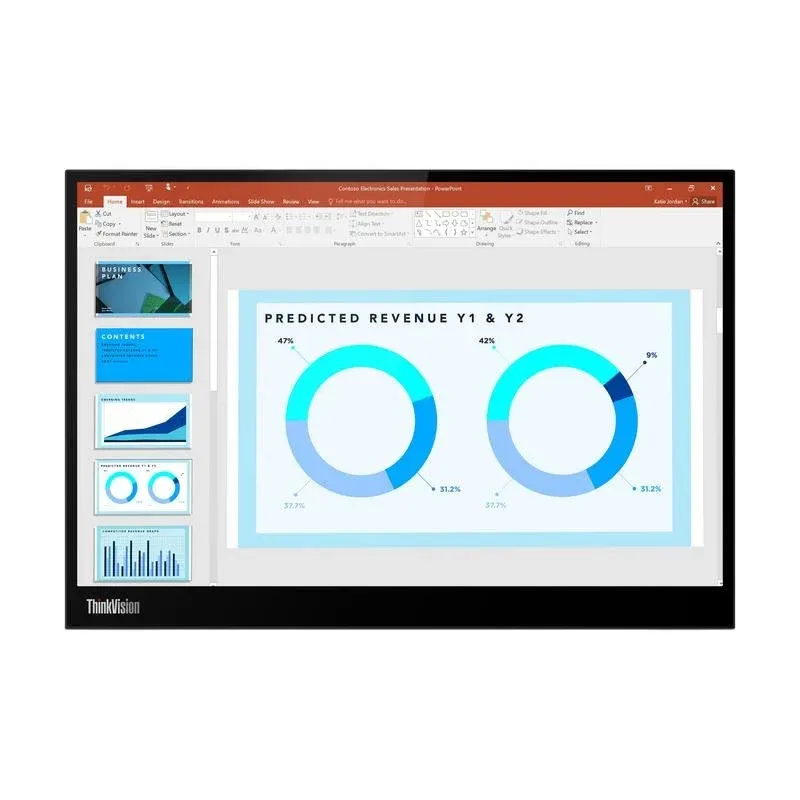 Monitor Lenovo ThinkVision M14d 14" 2.2K IPS USB-C Altura Ajustável 8ms