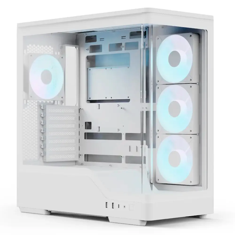 Caixa ATX AeroCool P500A Glass Branca
