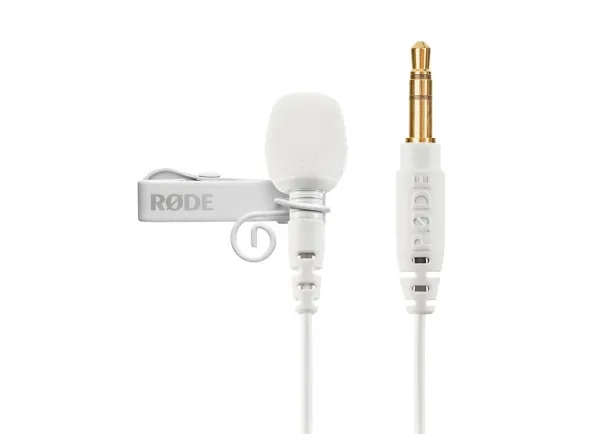 Microfone Lapela Rode Lavalier GO Branco