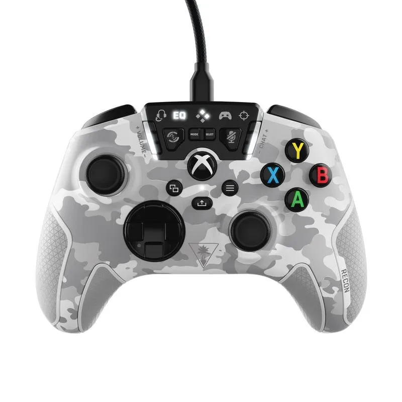 Comando Turtle Beach Recon Arctic Camo Xbox PC cabo 3 m vibração ergonômico