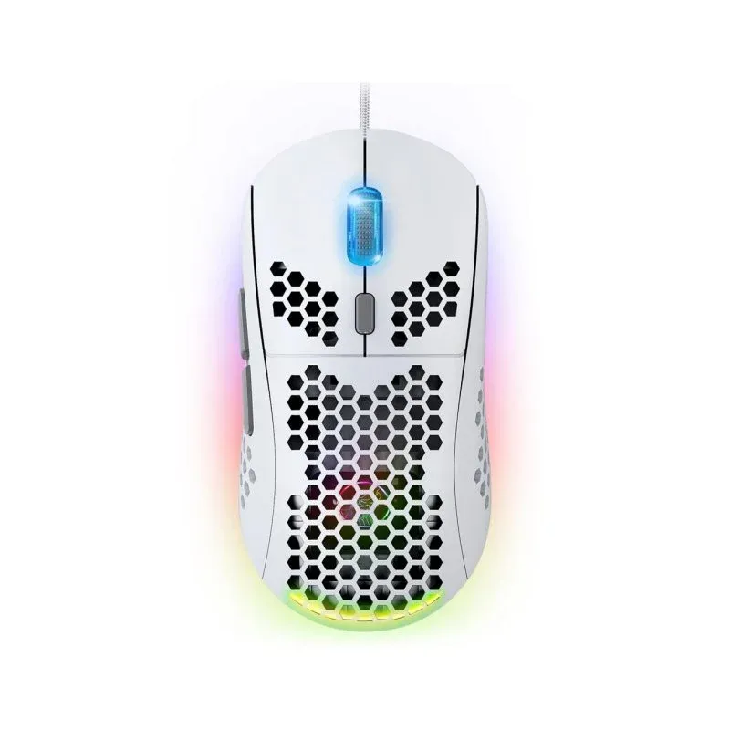Spirit of Gamer PRO-M4 ARTIC Rato USB 12800 DPI com Iluminação e 6 Botões Branco
